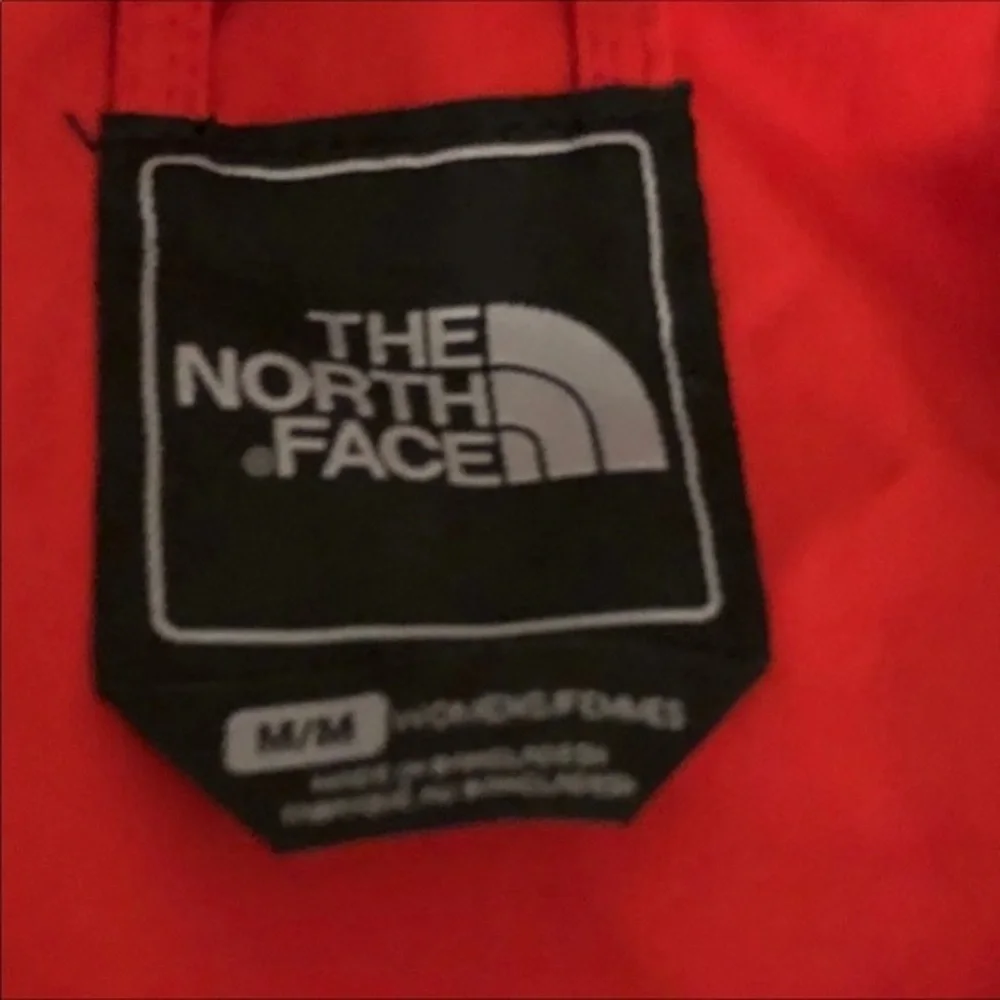 The North Face Jacket‎ Women’s Size Med Pockets Red Full Zip HAS Stain